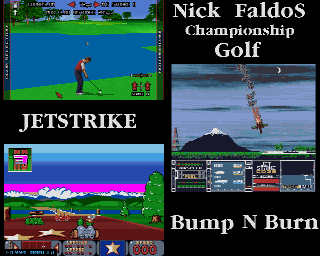 Grandslam Gamer Gold Collection title screen for Amiga CD32